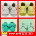 Wholesale China sale Austrian beautiful color tassels and bow moccasin aliexpress shoes